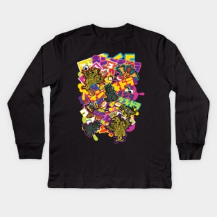 Kaiju Graffiti Kids Long Sleeve T-Shirt